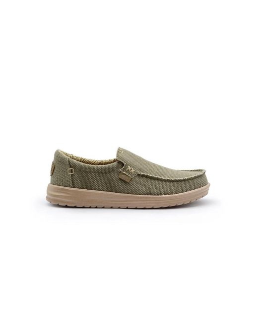 HeyDude Green Loafers for men