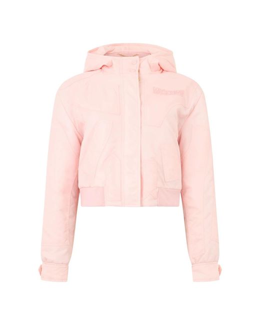Moschino Korte Jas Met Capuchon in het Pink