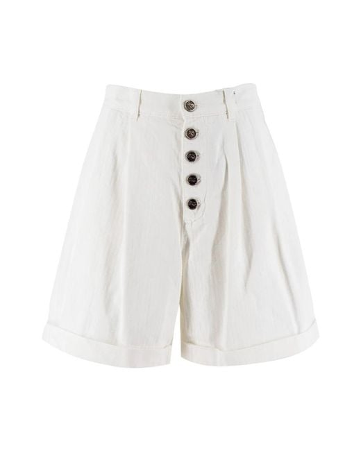 Etro White Short Shorts