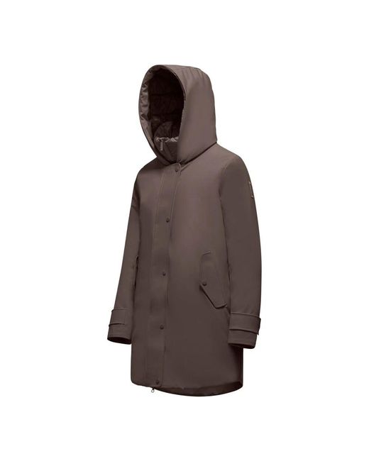 Bomboogie Brown Stretch Nylon PrimaLoft Parka