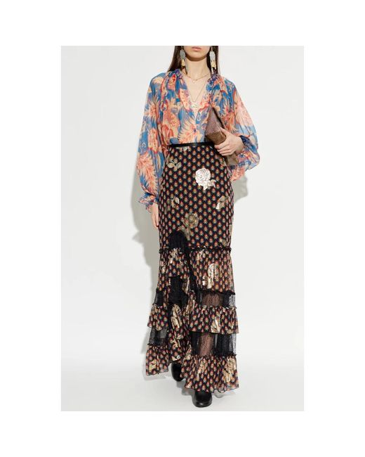 Etro Silk Top in het Blue