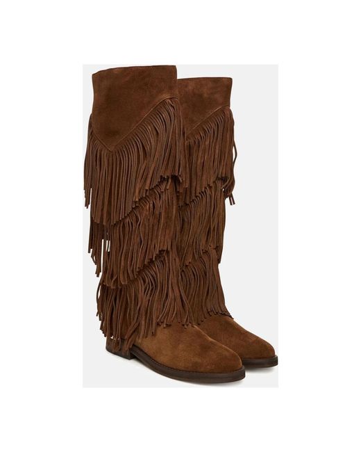 Alma En Pena. Brown Cowboy Boots