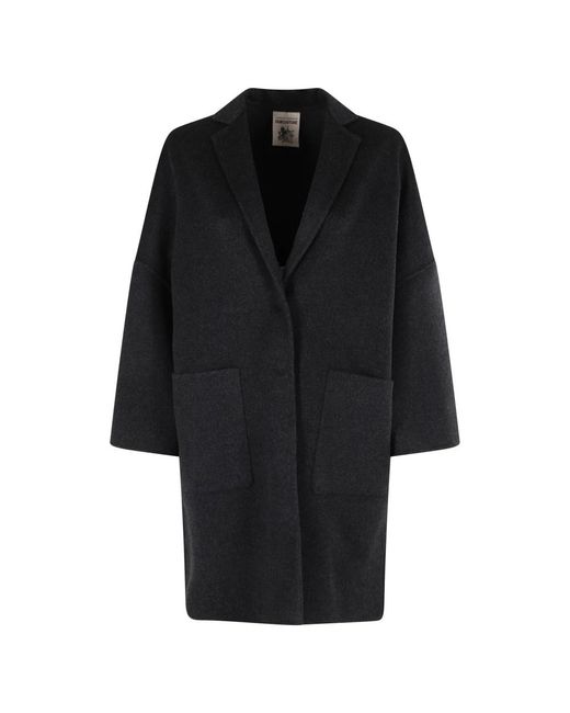 Semicouture Single-Breasted Coats in het Black