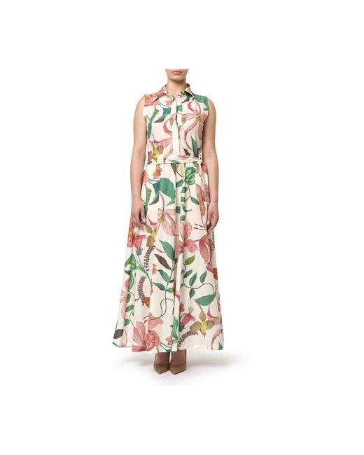 Lavi White Langes Hemdkleid Basilico