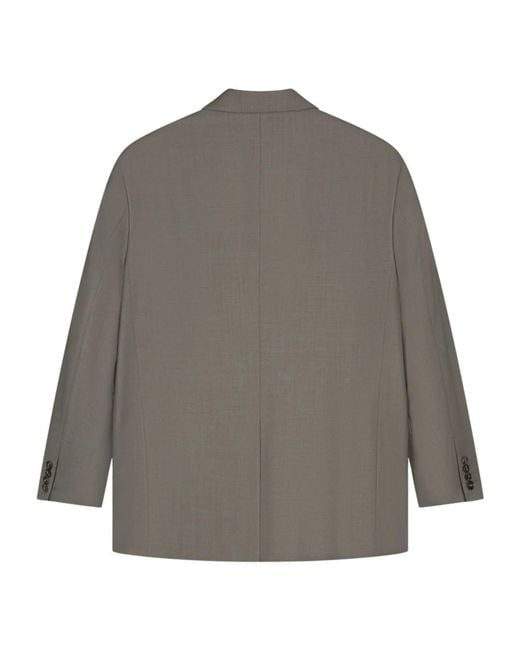 Olaf Hussein Gray Blazers for men