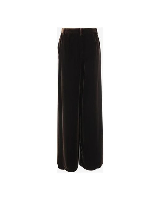 Straight Trousers Giorgio Armani de color Black