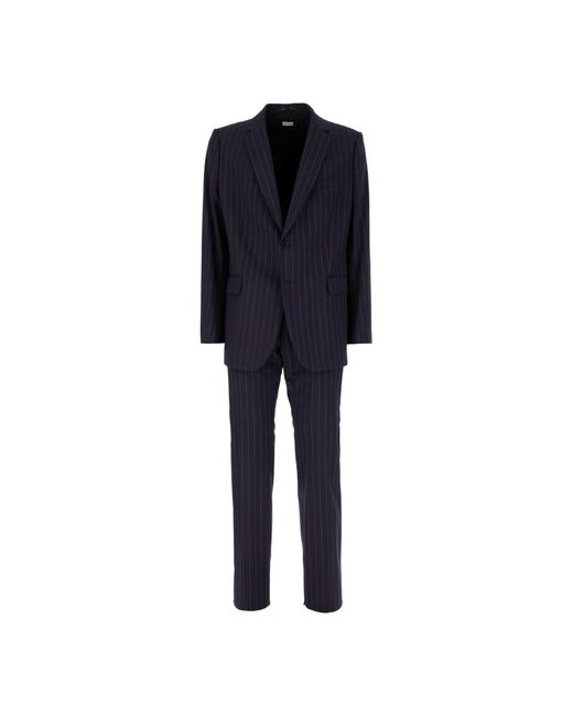 Dries Van Noten Blue Single Breasted Suits for men