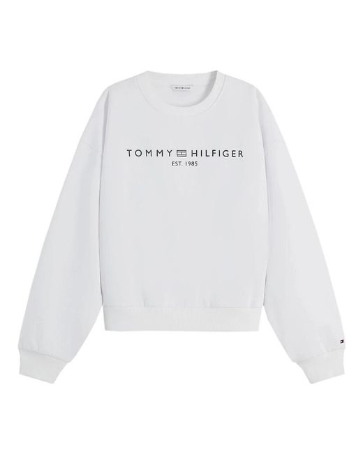Tommy Hilfiger White Sweatshirts