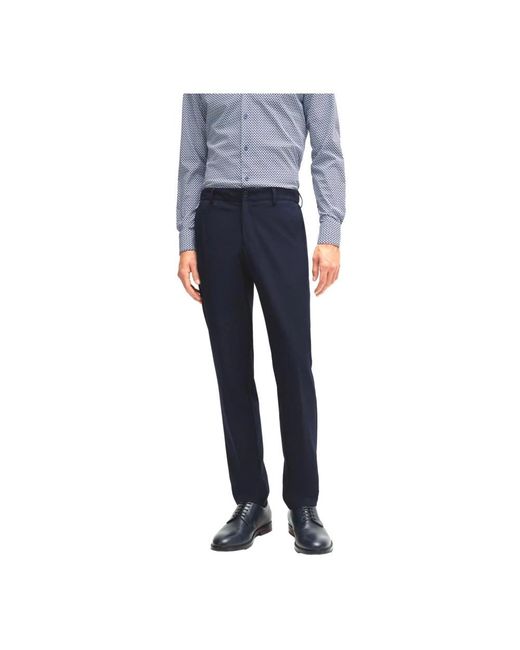 Boss Blue Suit Trousers for men