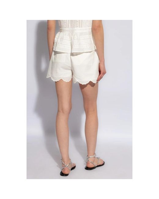 AllSaints White Etti shorts