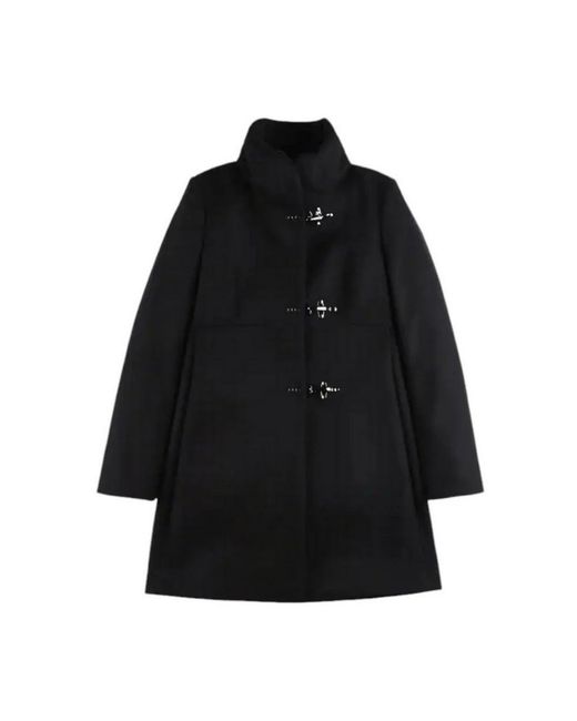 Single-Breasted Coats Fay en coloris Black