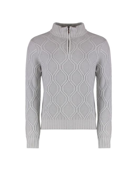 Turtlenecks di Moorer in Gray da Uomo