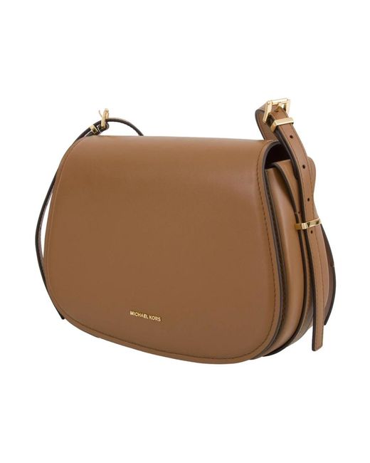 Michael Kors Brown Leder Messenger Tasche