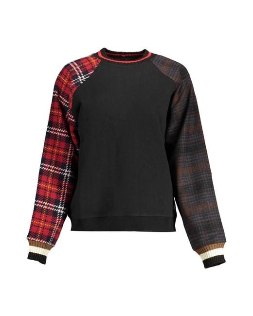 Desigual Black Schwarzer logo sweatshirt rundhals