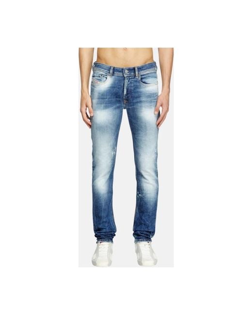 DIESEL Blue Slim-Fit Jeans for men