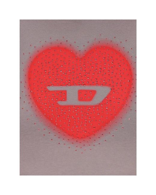 DIESEL T-Shirts in het Pink