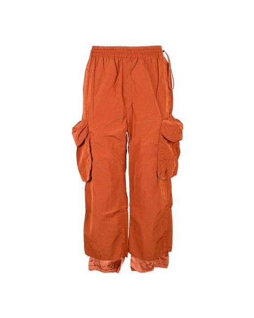 Sunnei Orange Straight Trousers for men
