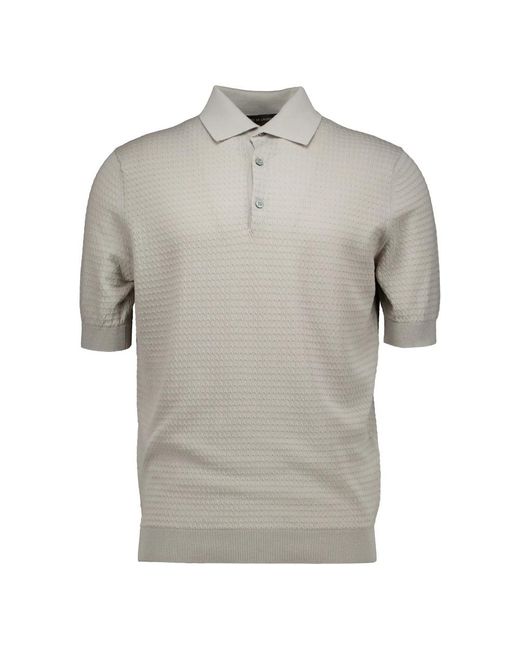 FILIPPO DE LAURENTIIS Gray Polo Shirts for men