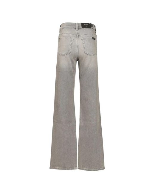 7 For All Mankind Gray Flare Jeans
