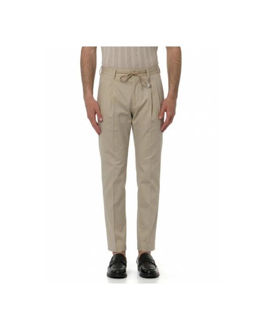 Manuel Ritz Natural Slim-Fit Trousers for men