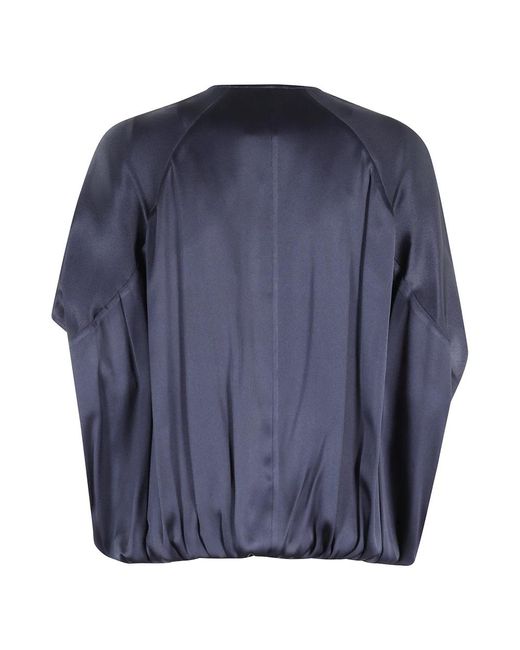 Semicouture Blue Elegante seidenbluse