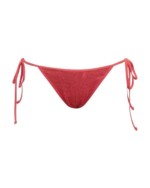 Bondeye Badmode ,Rood ,Rode Palm Print Bikini Onderkant in het Red
