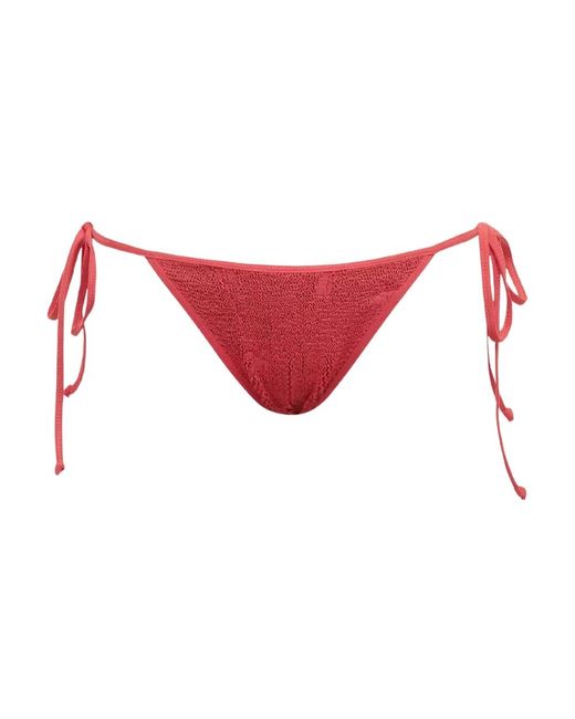 Bondeye Badmode ,Rood ,Rode Palm Print Bikini Onderkant in het Red