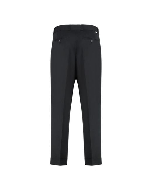 Paolo Pecora Gray Suit Trousers for men