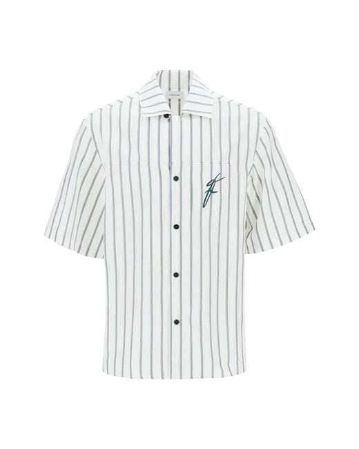 Ferragamo Short sleeve shirts in White für Herren