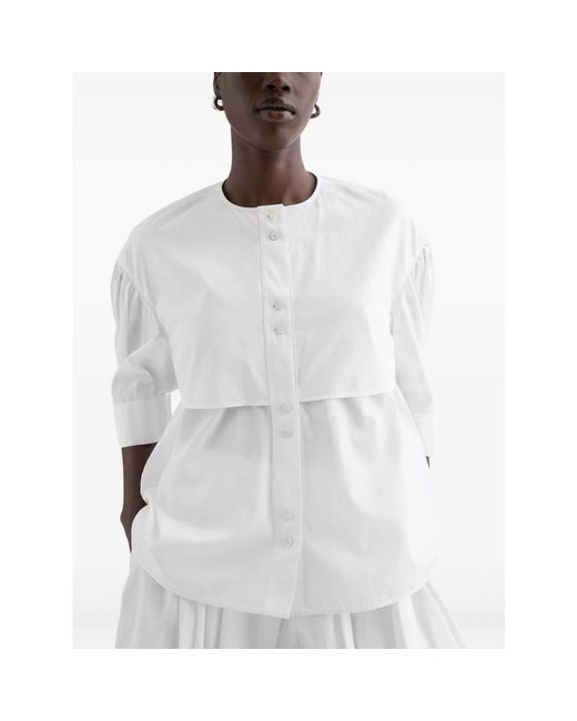 Jil Sander Overhemden ,Wit ,Katoen Shirt 135 in het White