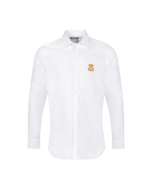 Moschino White Formal Shirts for men