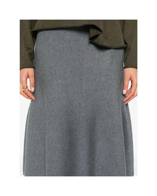 Khaite Gray Midi Skirts