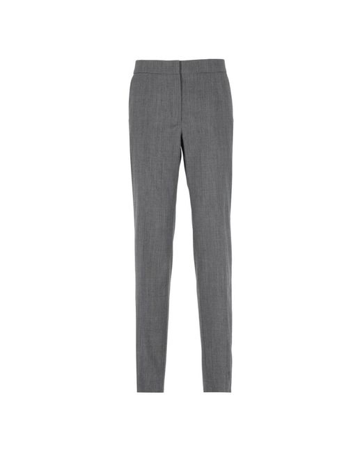 Jil Sander Gray Graue wollhose mit taschen