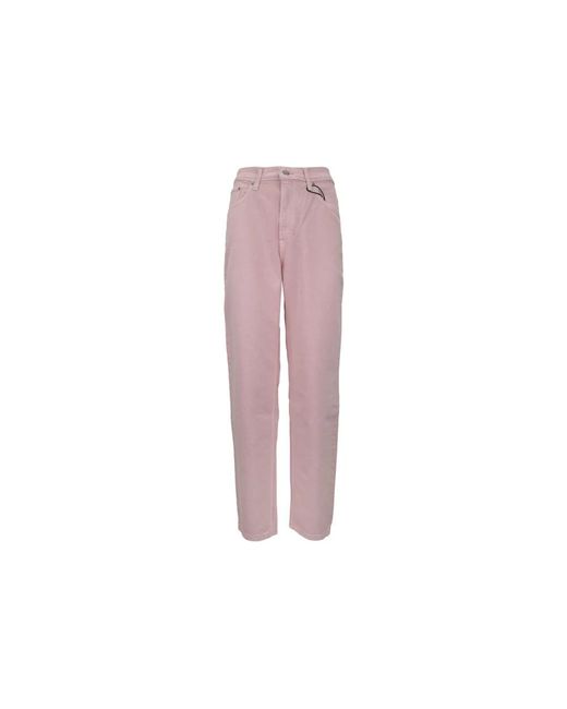 Levi's Jeans ,Roze ,Katoen Jeans Donna Cerniera, Bottone in het Pink