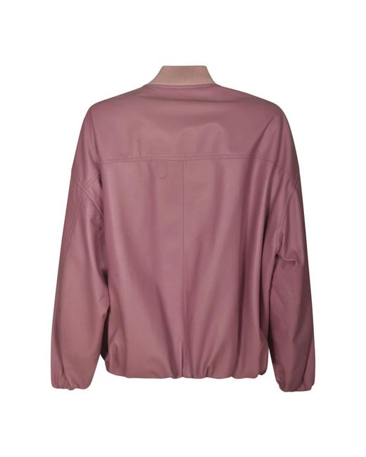 Simonetta Ravizza Purple Bomber Jackets