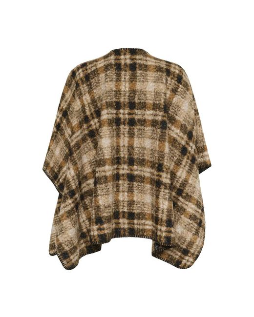 Cream Multicolor Ponchos