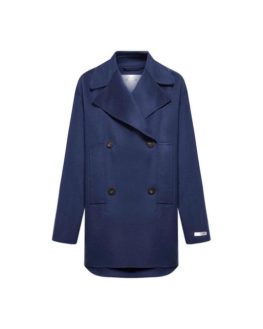 Sportmax Blue Double-Breasted Coats