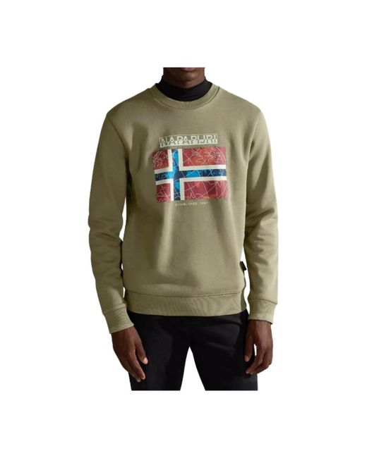 Napapijri Green Sweatshirts for men