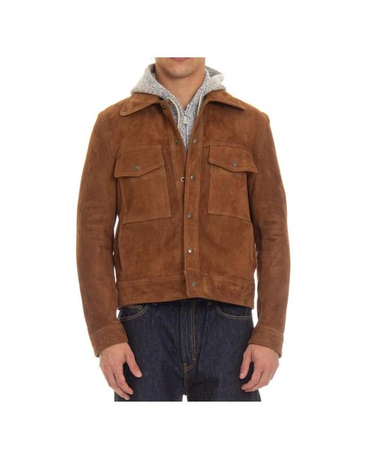 Salvatore Santoro Brown Light Jackets for men