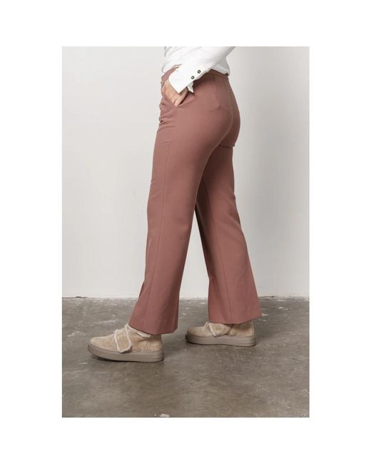 someday. Brown Wide Trousers