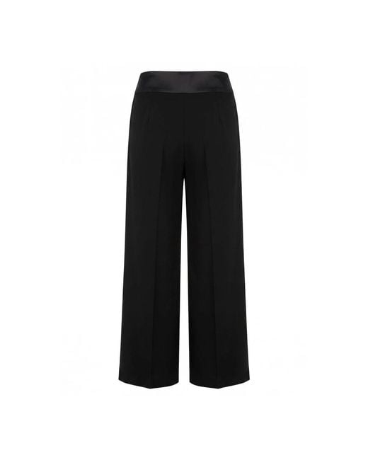 Patrizia Pepe Black Wide Trousers
