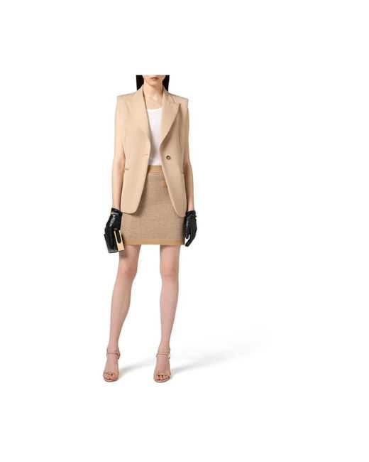 Elisabetta Franchi Natural Short Skirts