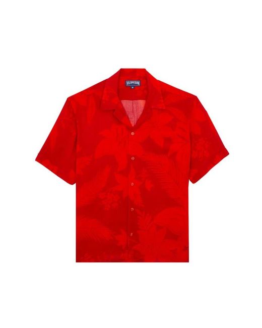 Vilebrequin Flower Power Bowling-Hemd Aus Viskose Für Herren in Red für Herren