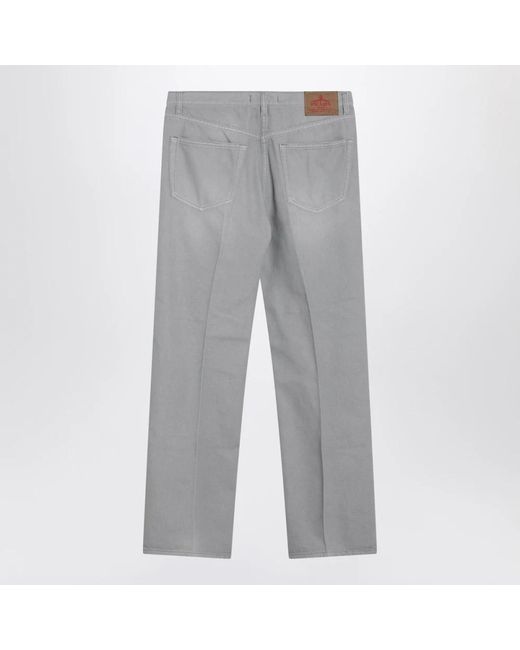 Prada Washed Denim Jeans in het Gray