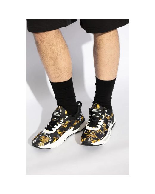Versace Jeans Couture Sneakers mit barocco-print in Black für Herren