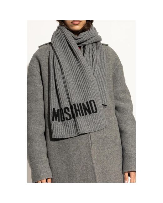 Moschino Black Winter Scarves