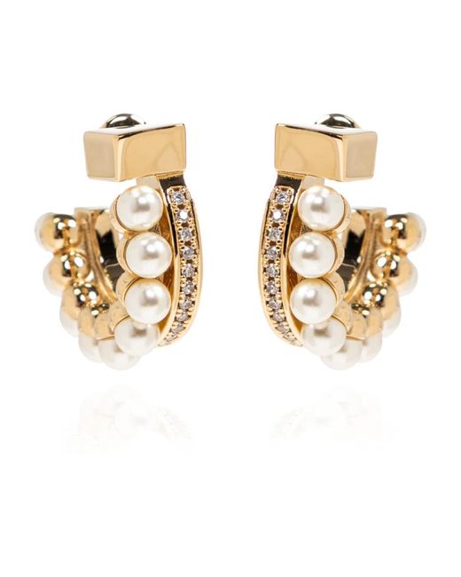 Earrings Ferragamo de color Metallic