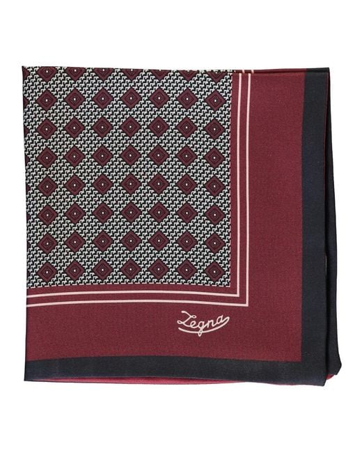 Scarves Zegna de hombre de color Red