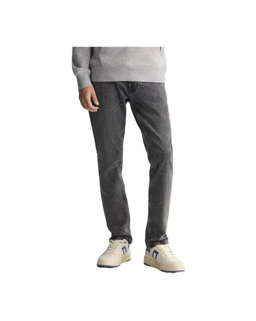 Gant Gray Slim-Fit Jeans for men