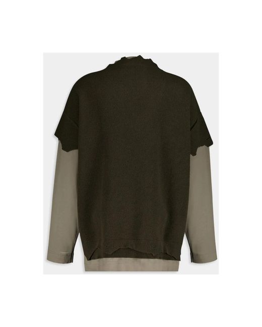 Givenchy Green Round-Neck Knitwear for men
